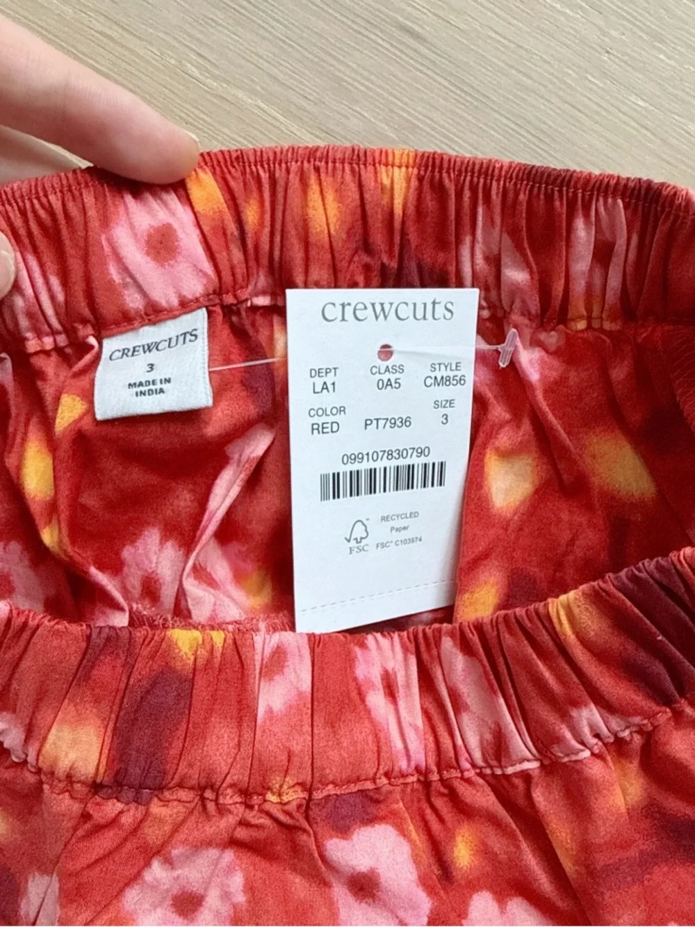 NWT J.Crew Crewcut Red Floral Ruffle Tiered Mini Skirt